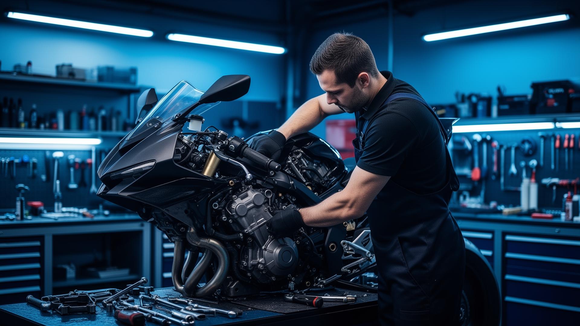 Oficina de motas Promoto Service em Odivelas - Manutenção e reparação profissional de motociclos